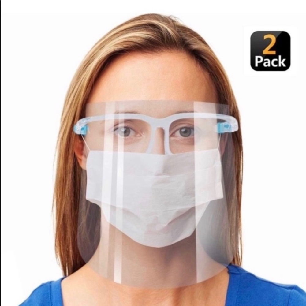 5 CLEAR FACE SHIELD